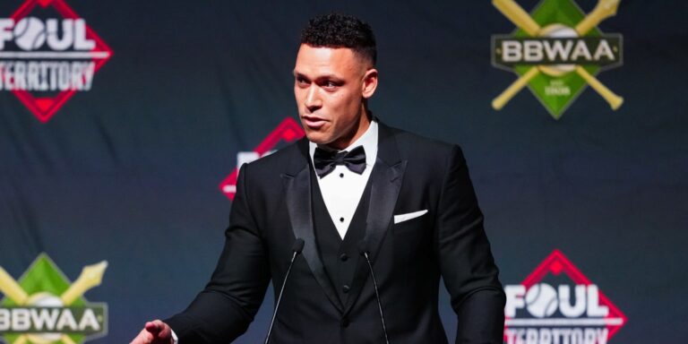 Aaron Judge accepts third AL MVP Award