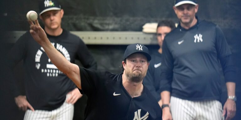 Gerrit Cole has encouraging throwing session at Yankees camp