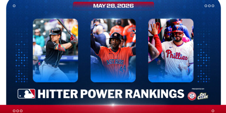 MLB Hitter Power Rankings for May 28, 2026