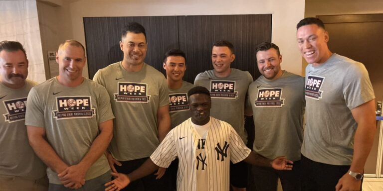 Dunia Sibomana-Rodriguez honored during Yankees’ HOPE Week