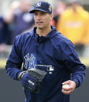 Andy Pettitte pitching for the New York Yankees in 2009